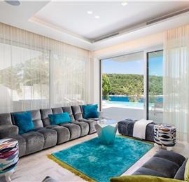 Luxury 6 Bedroom Brac Island Beach Front Villa With Heated Infinity Pool and lift near Sumartin sleeps 12